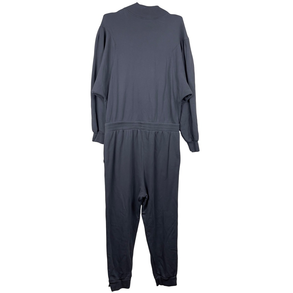 FRAME Easy Jumpsuit Faded Noir‎ Organic Pima Cotton French Terry XL - Picture 7 of 15